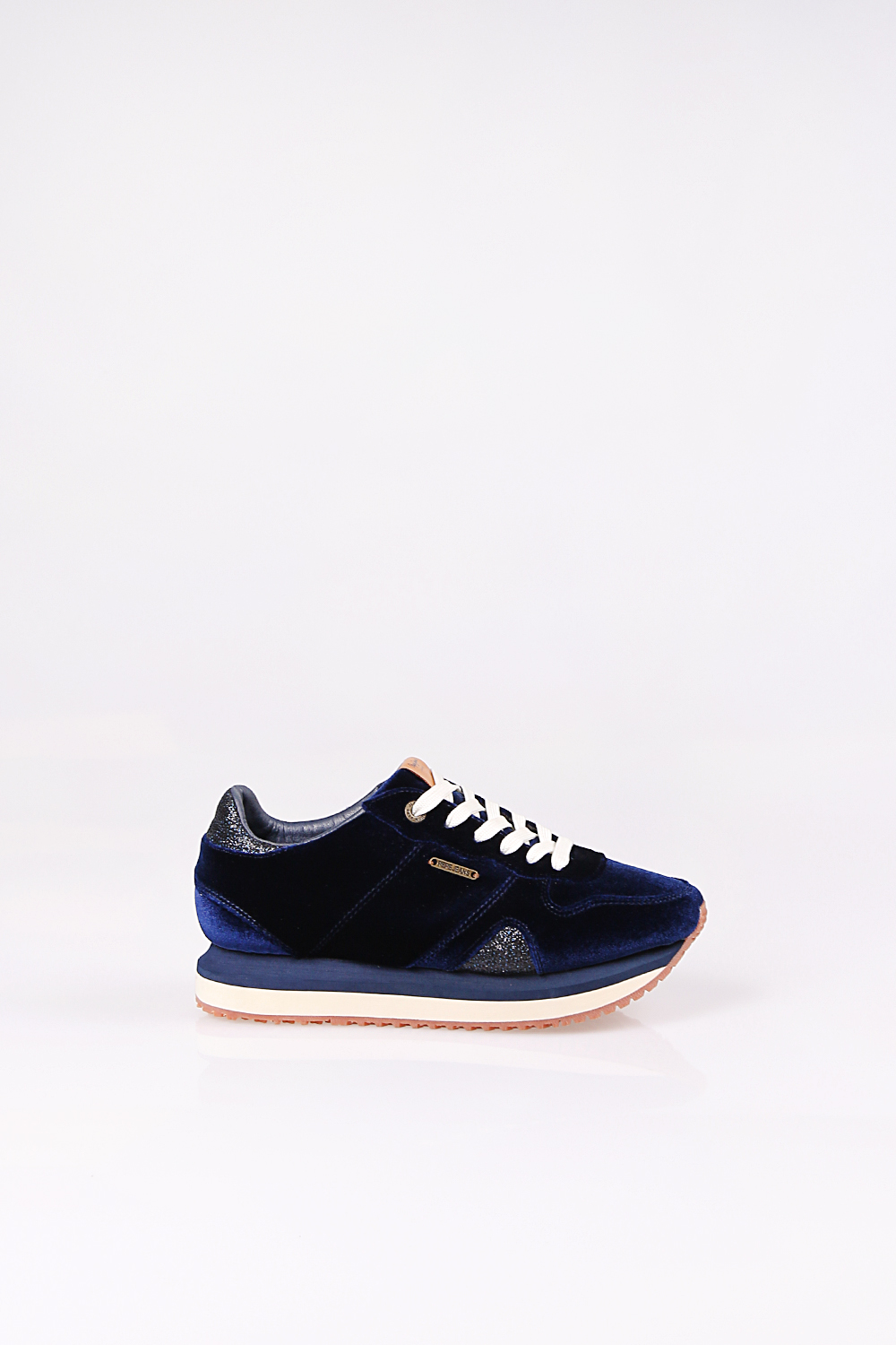Velour Sneakers zion velvet PEPE JEANS Bloobox.gr